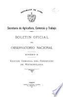 Boletin oficial del Observatorio nacional ...
