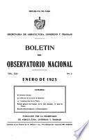 Boletín oficial del Observatorio Nacional