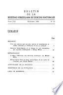 Boletín - Sociedad Venezolana de Ciencias Naturales