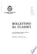 Bollettino dei classici