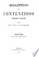 Bollettino del contenzioso Cattolico Italiano