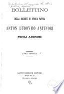 Bollettino della Società di storia patria Anton Ludovico Antinori negli Abruzzi