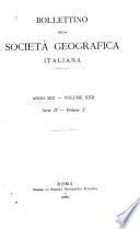 Bollettino della Società geografica italiana