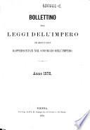 Bollettino generale delle leggi e degli atti del governo per l'impero d'Austria