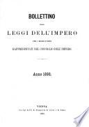 Bollettino generale delle leggi e degli atti del governo per l'impero d'Austria