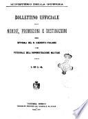 Bollettino ufficiale delle nomine, promozioni e destinazioni negli uffiziali dell'esercito italiano e nel personale dell'amministrazione militare