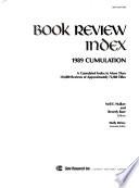 Book Review Index Cumulation, 1989