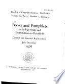 Books and Pamphlets, Including Serials and Contributions to Periodicals