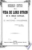 Bosquejo crítico de la Vida de Lord Byron de D. Emilio Castelar