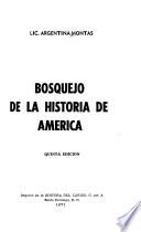 Bosquejo de la historia de América