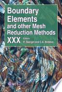 Boundary Elements and Other Mesh Reduction Methods XXX