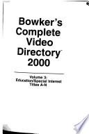Bowker's Complete Video Directory