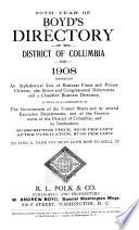 Boyd's Directory of the District of Columbia