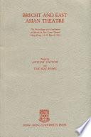 Brecht and East Asian Theatre