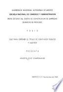 Breve estudio del costo de construción [!] de empresas químicas de proceso