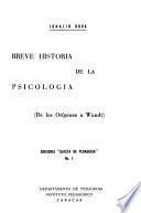 Breve historia de la psicología