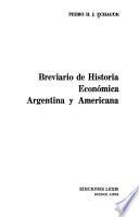 Breviario de historia económica argentina y americana