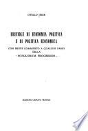Briciole di economia politica e di politica economica