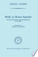 Briefe an Roman Ingarden