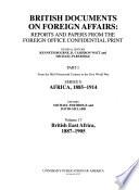 British Documents on Foreign Affairs--reports and Papers from the Foreign Office Confidential Print