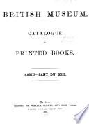 British Museum Catalogue of Printed Books