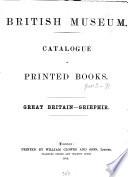 British Museum Catalogue of printed Books