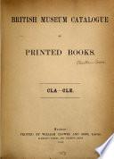 British Museum Catalogue of printed Books