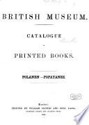 British Museum Catalogue of printed Books