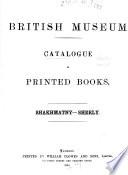 British Museum Catalogue of printed Books