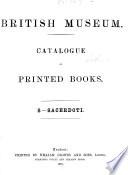 British Museum Catalogue of printed Books