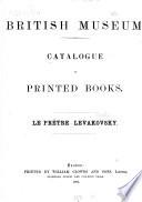 British Museum Catalogue of Printed Books