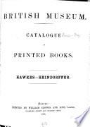 British Museum Catalogue of printed Books