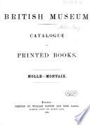 British Museum Catalogue of printed Books