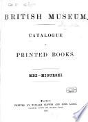 British Museum Catalogue of printed Books