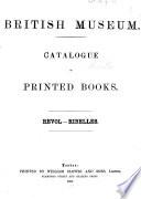 British Museum Catalogue of printed Books
