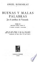 Buenas y malas palabras en el castellano de Venezuela