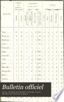 Bulletin administratif du Ministère de l'Éducation Nationale