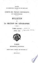 Bulletin de géographie historique et descriptive
