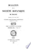 Bulletin de la Societe botanique de France
