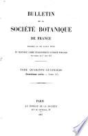 Bulletin de la Société botanique de France