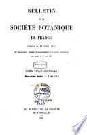 Bulletin de la Societe botanique de France