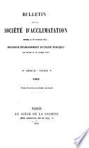 Bulletin de la Société d'acclimatation