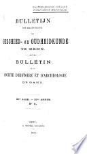 Bulletin de la Société d'histoire et d'archéologie de Gand