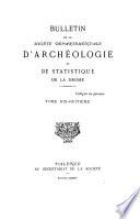 Bulletin de la Société départementale d'archéologie et de statistique de la Drôme