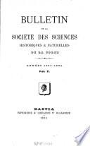 Bulletin de la Société des Sciences Historiques et Naturelles de la Corse