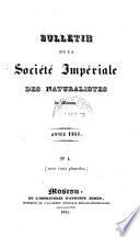 Bulletin de la Société Impériale des Naturalistes de Moscou