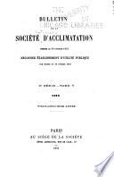 Bulletin de la Société nationale d'acclimatation de France