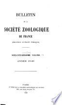 Bulletin de la Société zoologique de France