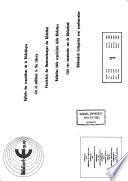 Bulletin des acquisitions de la bibliothèque