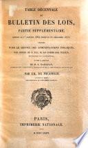 Bulletin des lois de l'Empire Français